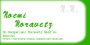 noemi moravetz business card